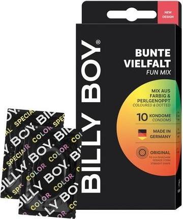Actual product image Billyboy BILLY BOY Condoms Colorful Variety 52mm Mix of Colored and Pearl Nubbed 10 Pieces - Pack of 10 (10 pcs.)