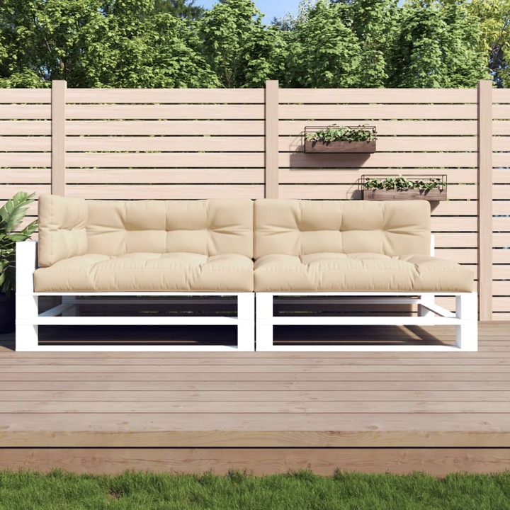 Image du produit VidaXL Ensemble salon de jardin 10 pièces avec coussins (70 x 40 x 12 cm)