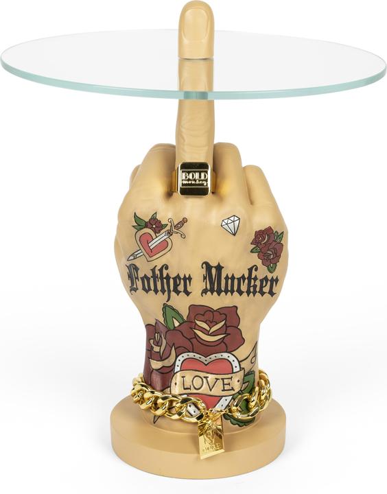 Actual product image Bold Monkey Fother Mucker side table love