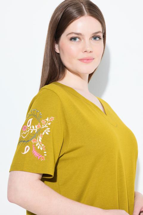 Produktbild Ulla Popken Bigshirts, 2er-Pack, Paisley, V-Ausschnitt, Halbarm (54)