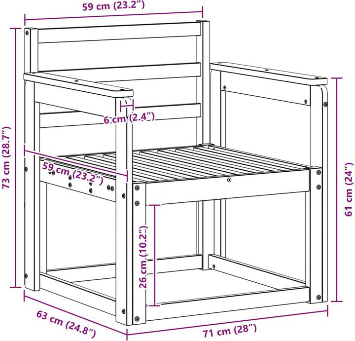 Produktbild vidaXL Outdoor-Sofa