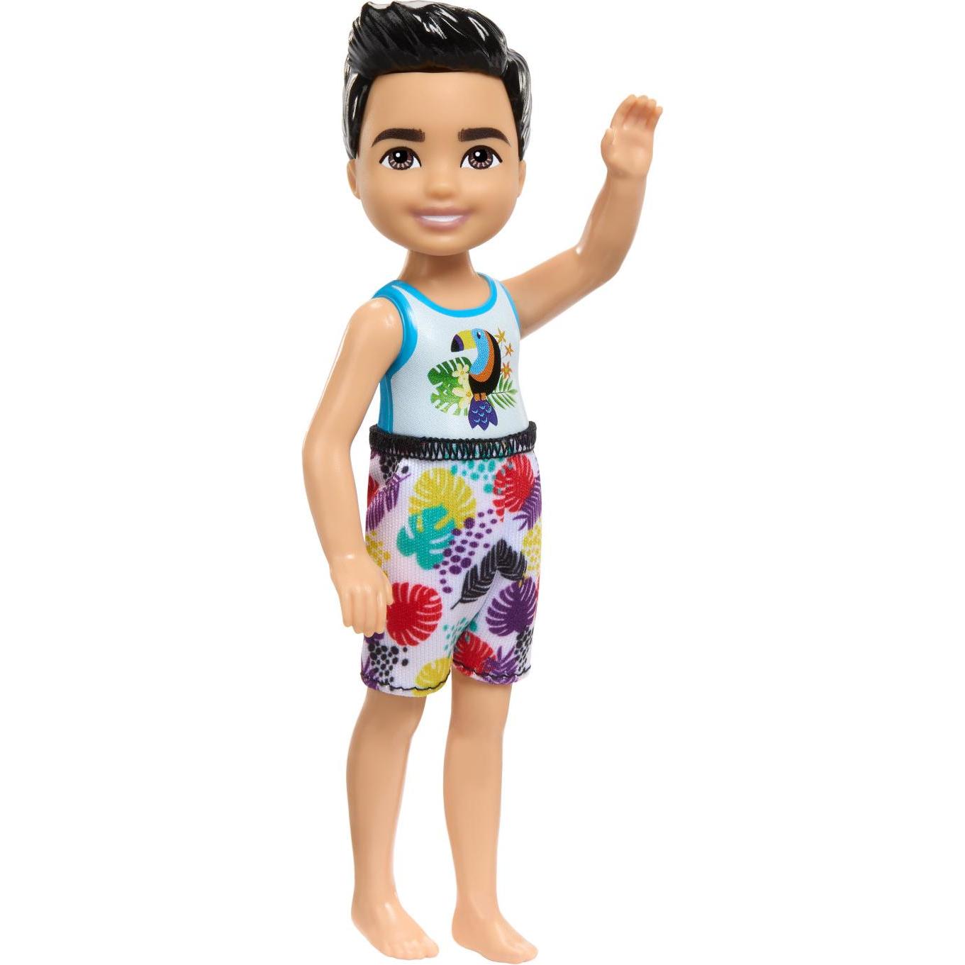 Mattel Barbie Chelsea Κούκλα Boyw con costume da bagno για 3+ ετών HTK26