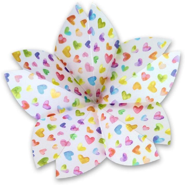 Actual product image Ursus Transparent Paper Folders "Rainbow Pastel", approx. 15 x 15 cm (115 g/m², 50x)