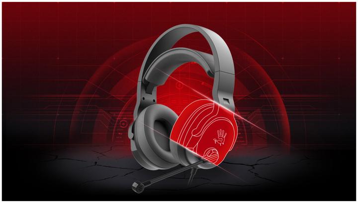 Actual product image A4Tech Bloody G330p USB+AUX3.5-4P czarne (ANC, Cable)