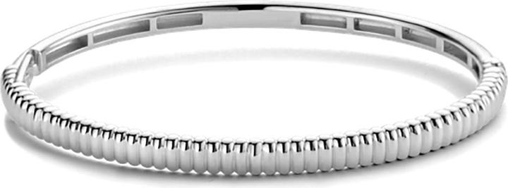Actual product image Ti Sento Milano Bangle with ribbed structure 2956SI (6 cm, 925 Sterling silver)