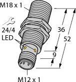 Produktbild Turck TURC BI5-M18-Y1X-H1141 Induktiver Sensor KEMA 02 ATEX 1090X (Sensor)