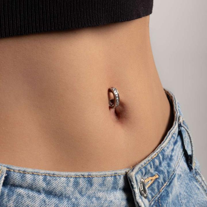 Produktbild Bijouteria Bauchpiercing (Chirurgenstahl 316L, Kristall)