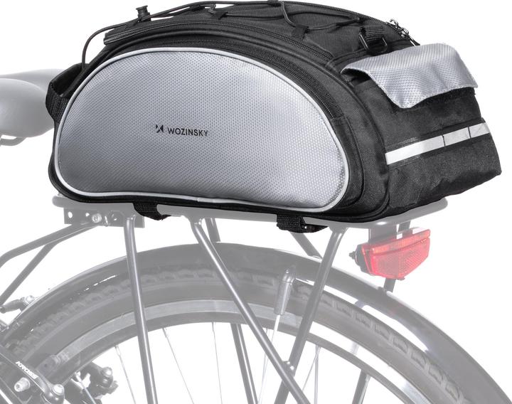Produktbild Wozinsky bike carrier bag with shoulder strap 13l black (WBB1BK) (13 l, Gepäckträgertasche)