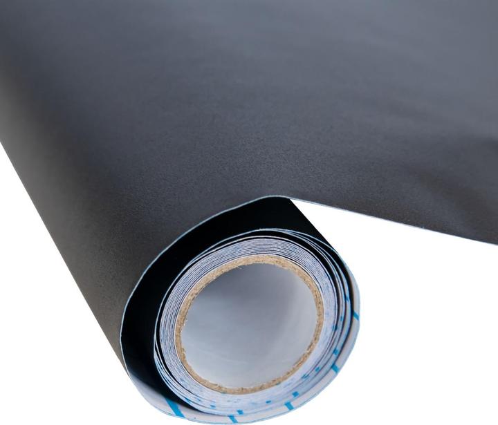 Produktbild Idena Tafelfolie schwarz 45x200cm,+4 Kreiden sort.