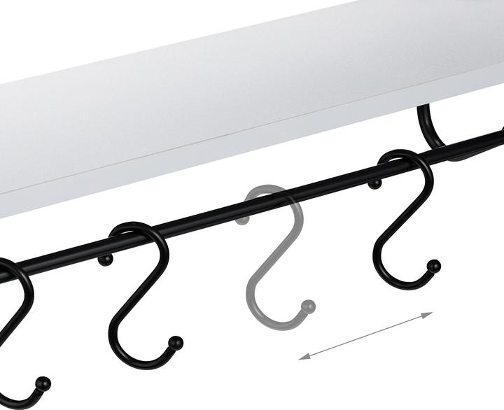 Immagine prodotto Relaxdays Scaffale a muro (45 x 14,5 x 50 cm)