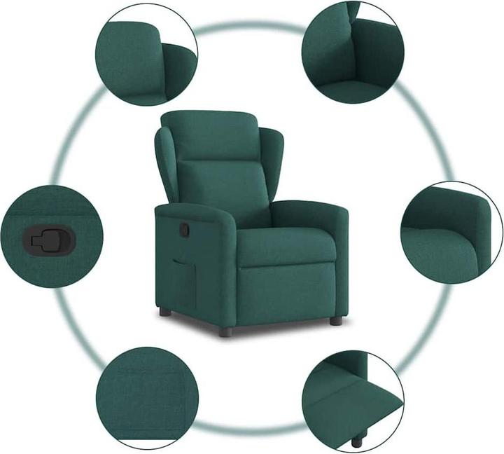 Produktbild vidaXL Relaxsessel Dunkelgrün Stoff