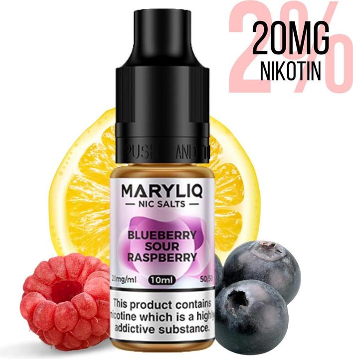 Image du produit Lost Mary Maryliq, Blueberry Sour Raspberry 20mg (Myrtille)