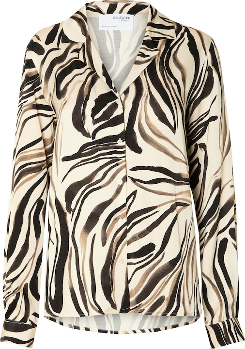 Actual product image Selected Femme Satin Print Hemd (40)