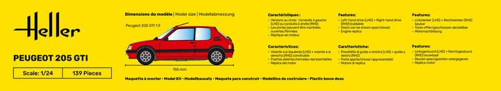 Image du produit Heller STARTER KIT Peugeot 205 GTI