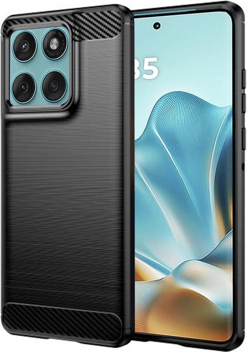 Techsuit - Carbon Silicone - Motorola Edge 60 Fusion - Black (Motorola Edge 60 Fusion)