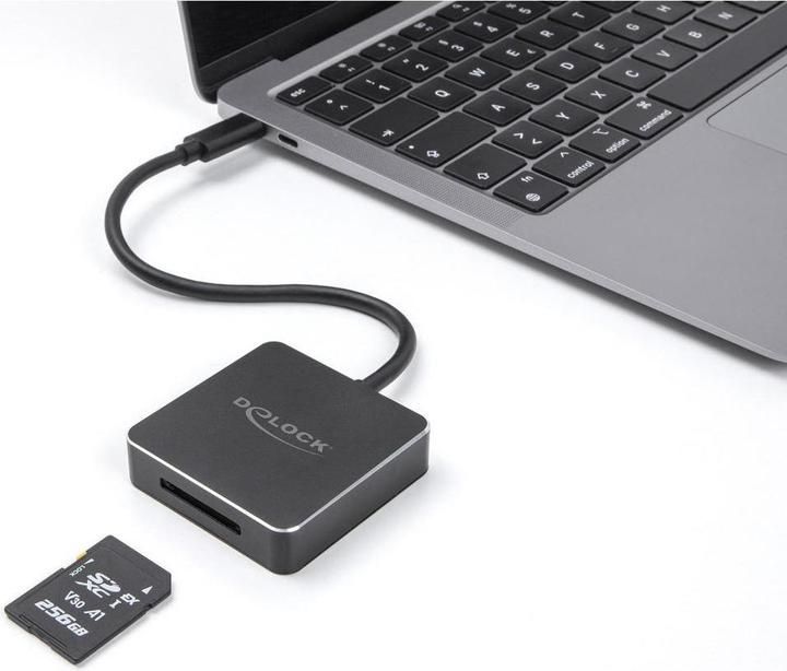 Produktbild Delock USB Type-C Card Reader fÃ¼r SD Express (SD 7.1) Speicherkarten (USB 3.1)