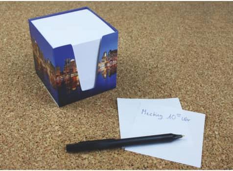 Actual product image Rnk Publisher Note Box Skyline white incl. approx. 900 notes white (92 x 92 mm)