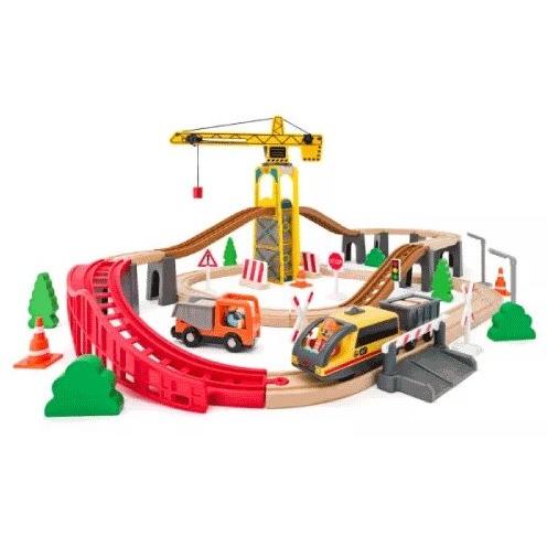 Woody Set ferroviario con gru 93073