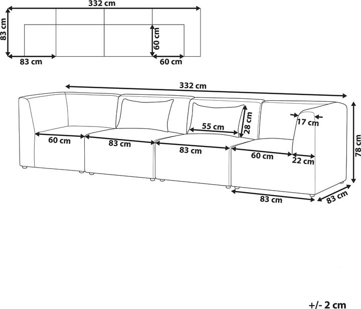 Produktbild Beliani Lemvig (Modular Sofa)
