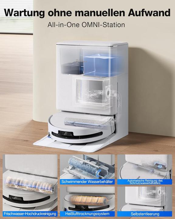 Produktbild Ecovacs Deebot T90 Omni Saugroboter mit Wischfunktion (30000 Pa)