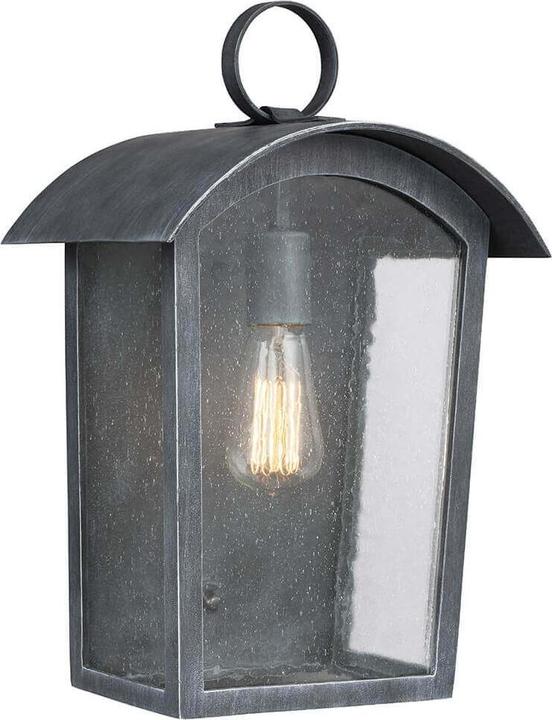 Actual product image Elstead Lighting Hodges outdoor wall light E27 41cm ash black IP44 anti-seawater (E27, IP44)