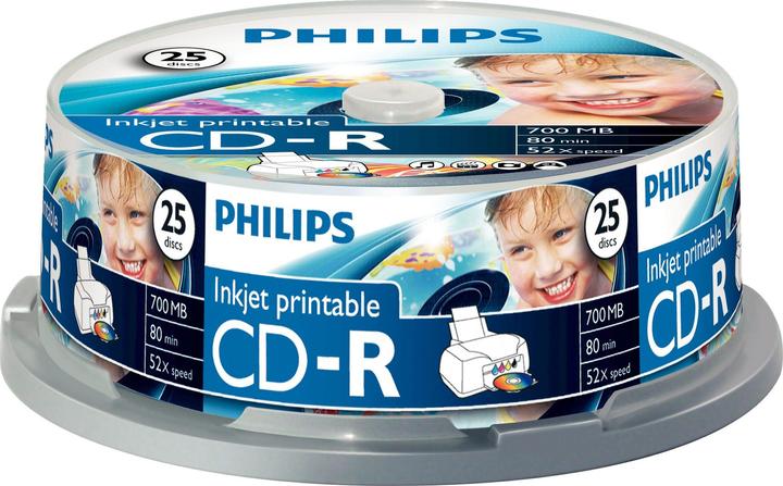 Philips 1x25 CD-R 80Min 700MB 52x IW SP (25 x)