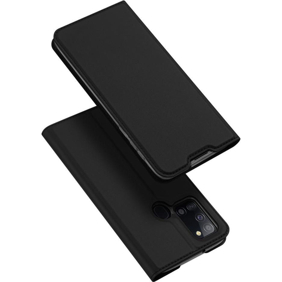 Dux Ducis Skin Pro Series Bookcover (Samsung Galaxy A21s), Smartphone Hülle, Schwarz