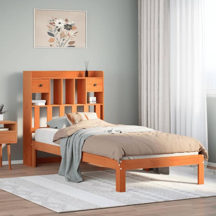 Produktbild vidaXL Bett mit Regal (75 x 190 cm)