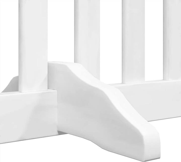 Produktbild vidaXL Hundetor mit Tür Faltbar Absperrgitter Hunde Schutzgitter 12-tlg. Holz (6 cm)