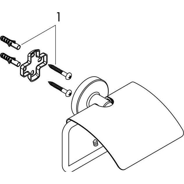 Thumbnail - hansgrohe, Toilettenpapierhalter, Logis Universal