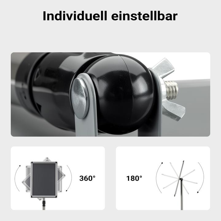 Immagine prodotto Wiltec Stand di presentazione 88-138cm Stand informativo Stand espositivo Stand pubblicitario (A3)