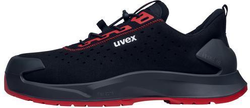 Actual product image Uvex 1 x-craft low shoes S1 PL 68021 black width 10 size 43 (S1P, 43)