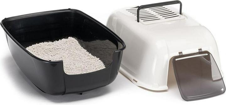 Productafbeelding Ferplast Prima Zwarte Kattenhuis Kattenbak (Kattenbak open)