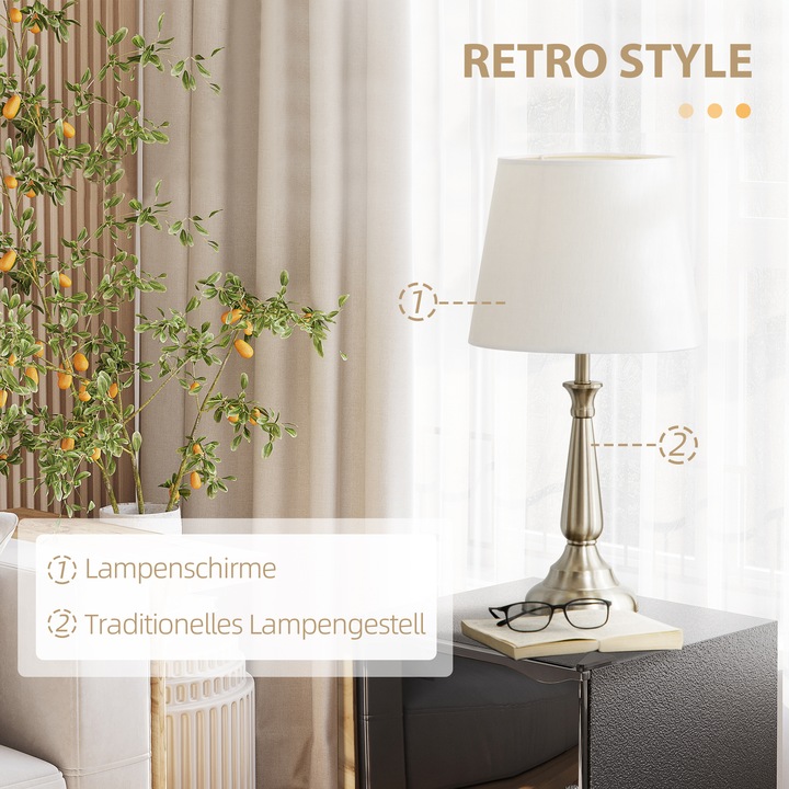 Produktbild Homcom Stehlampen-Set mit E37 Fassung (E27)