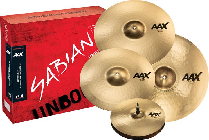 Produktbild Sabian AAX Medium Thin 4-tlg. (14", Becken)