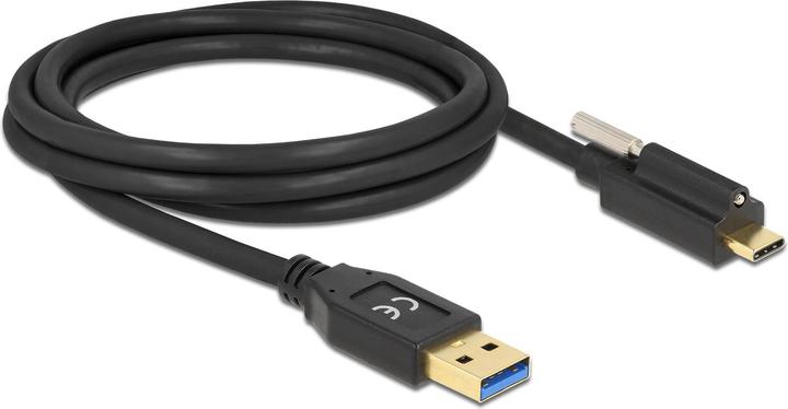 Produktbild Delock 84031 USB Kabel 2 m USB 3.2 Gen 1 (3.1 Gen 1) USB A USB C Schwarz (2 m, USB 3.2 Gen 1)