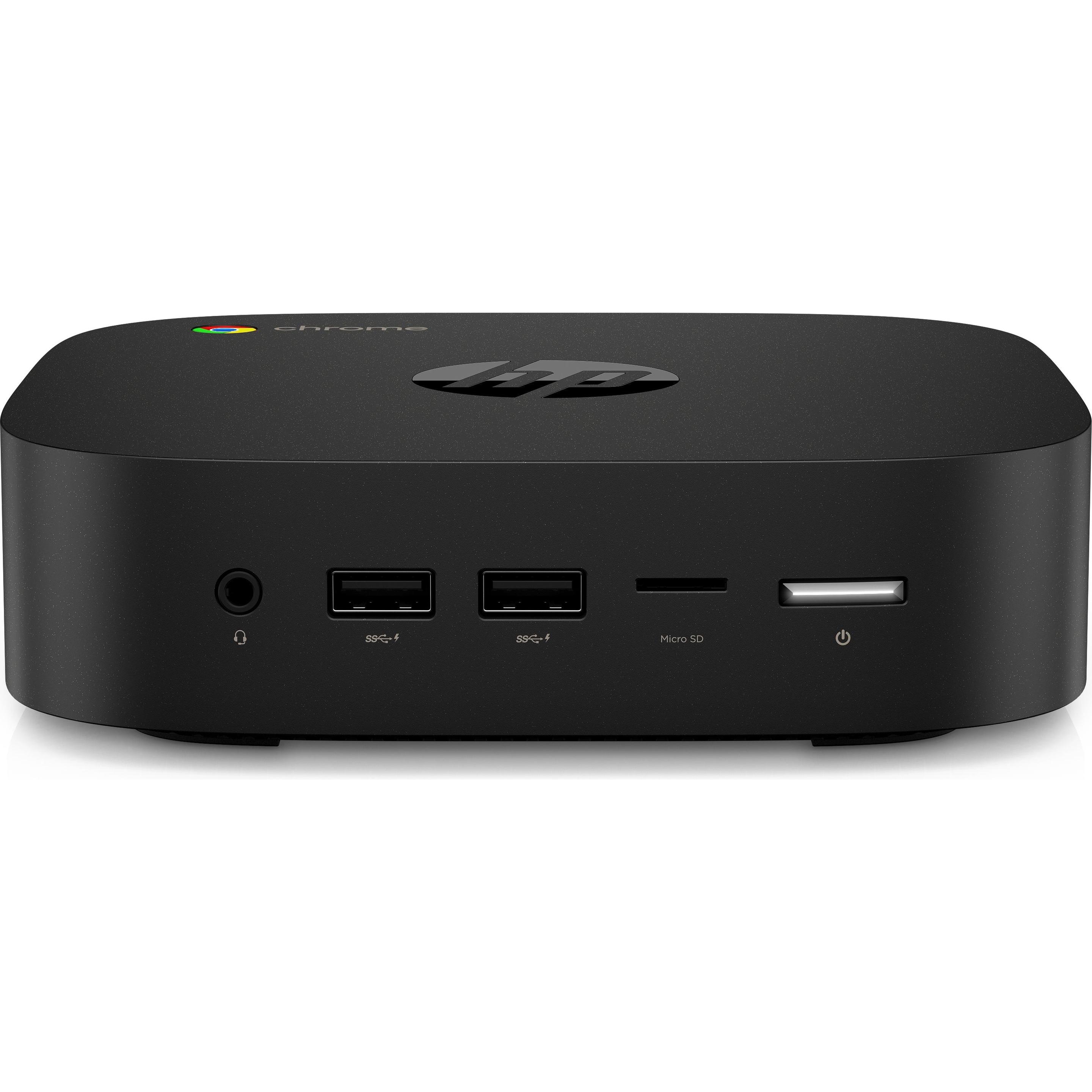HP Chromebox G3 (4 GB, Intel Celeron 5205U), PC, Schwarz