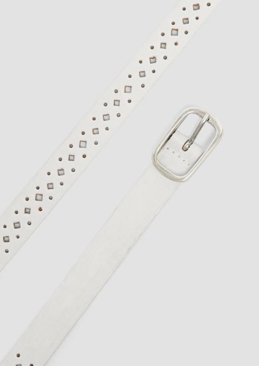 Actual product image S.Oliver Taillengürtel Gemusterter Ledergürtel mit Dornschliesse (95)