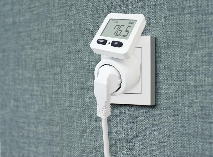 Actual product image Schwaiger Energy cost meter with flex. Display, white