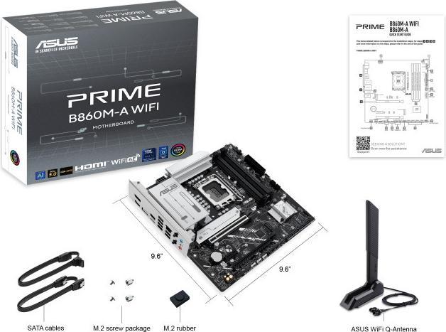 Produktbild ASUS PRIME B860M-A WIFI (LGA 1851, Intel B860, mATX)