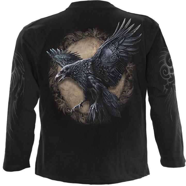 Spiral Raven Wise TShirt Langärmlig