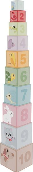 Actual product image Ulysse Couleurs d'Enfance Nesting cube with 10 blocks to stack and play with