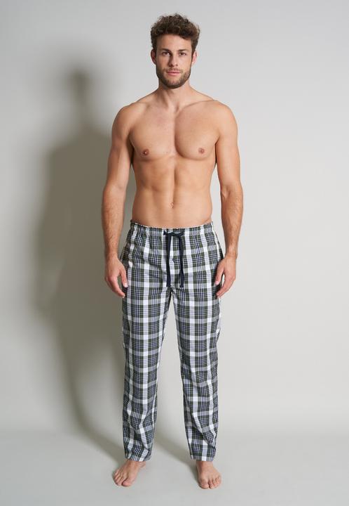 Produktbild Tom Tailor lange Herren Schlafhose Loungehose mit Eingriff Knopf Bindeband (56)