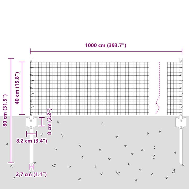Produktbild vidaXL Aussenbarriere