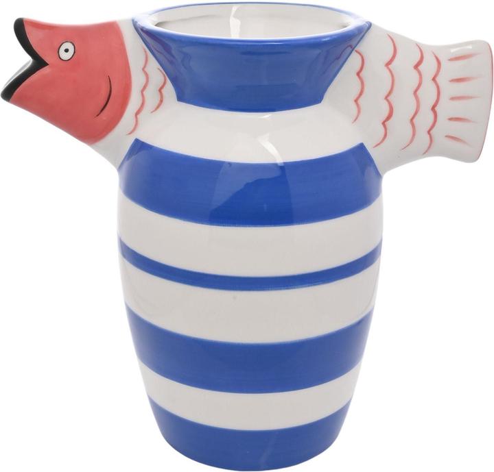 Image du produit Hestia Vase déco rayé poisson