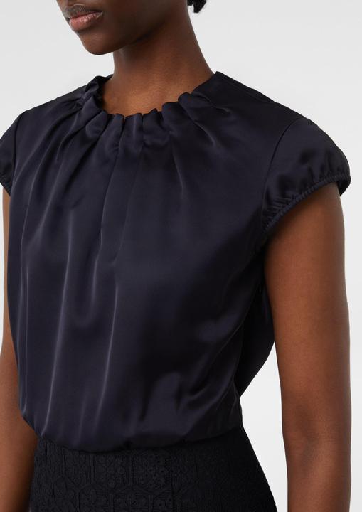 Image du produit Comma Kleid Kurzes Satinkleid mit Spitzen-Rock (32)