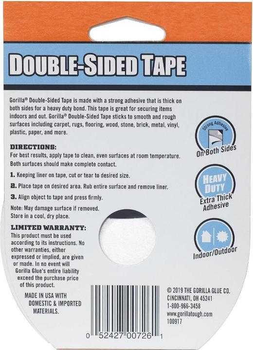 Produktbild Gorilla Doppelseitiges Klebeband (35 mm)