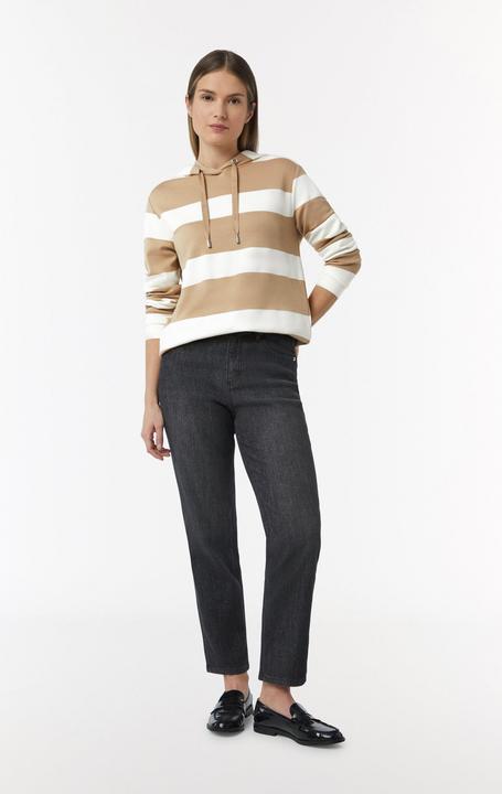 Image du produit Comma Sweatshirt Sweatshirt mit Kapuze und Blockstreifen (38)