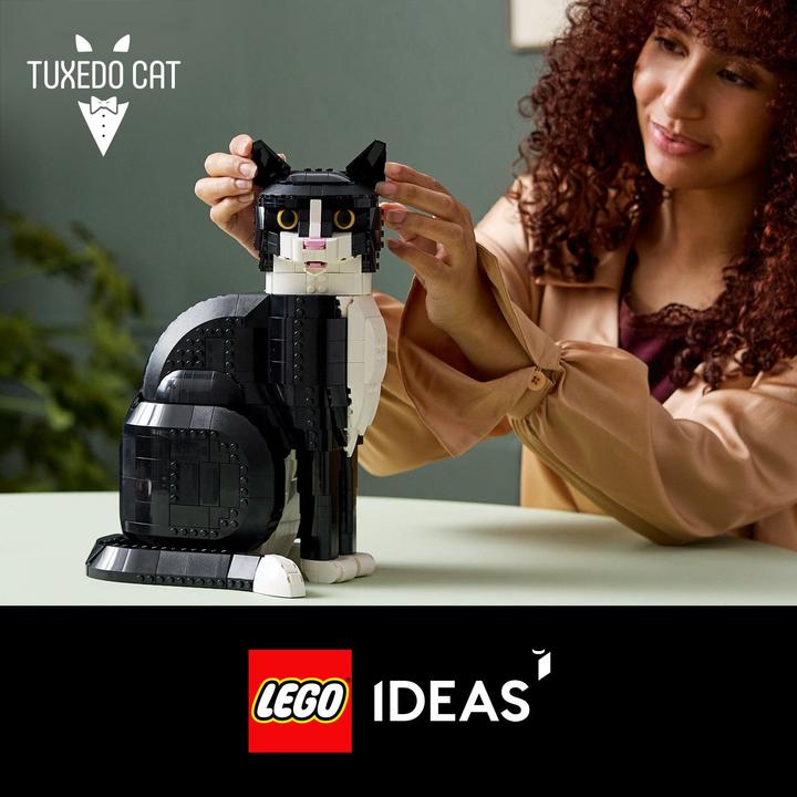 Produktbild LEGO Schwarz-weisse Katze (21349, LEGO Ideas, LEGO Seltene Sets)