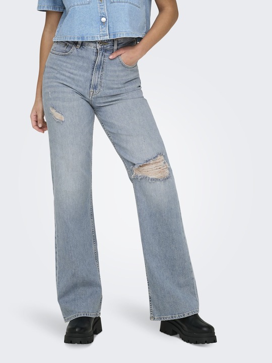Produktbild Only ONLCAMILLE Hohe Taille Weiter Beinschnitt Jeans Jeans mit weitem Bein (31)